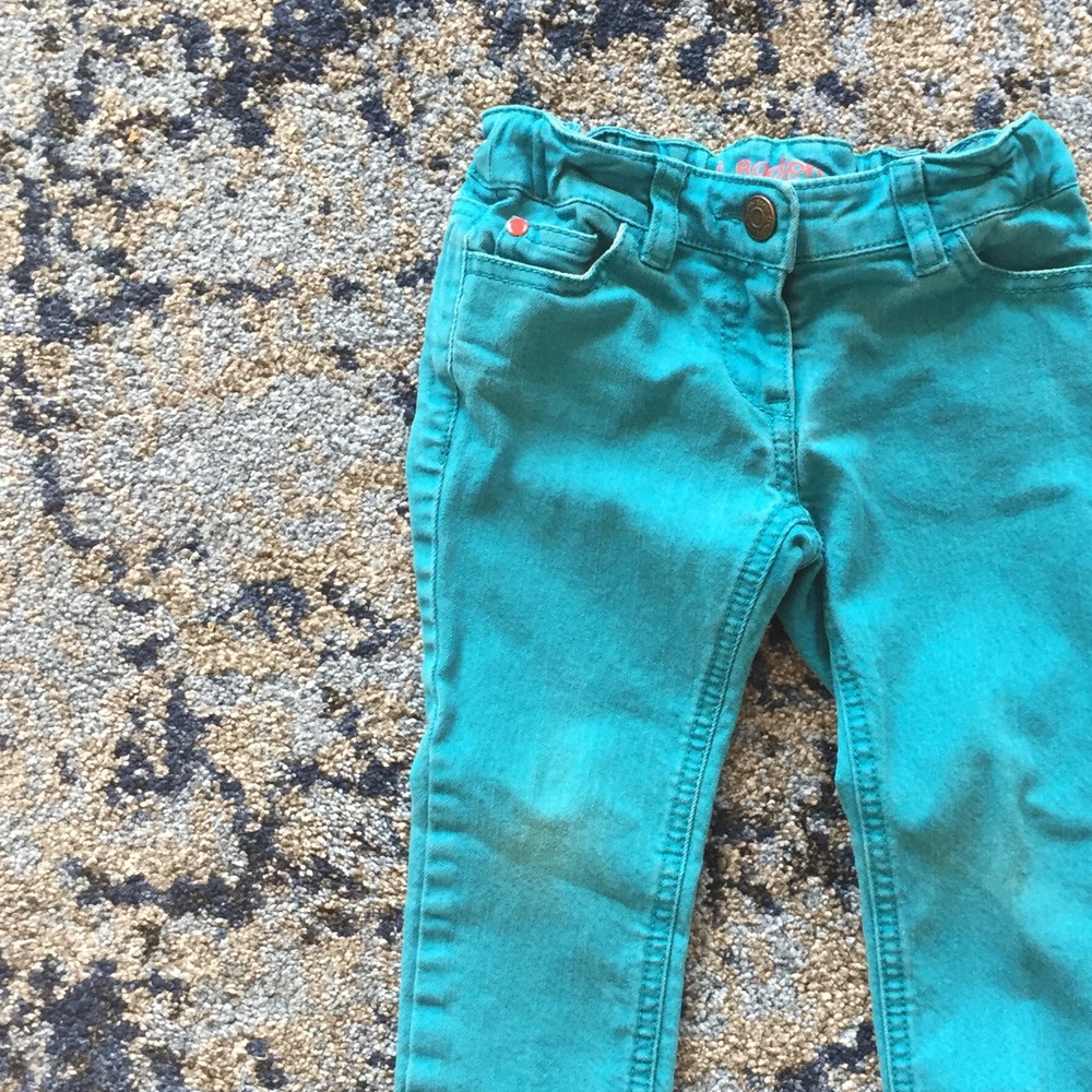 Mini Boden teal jeans